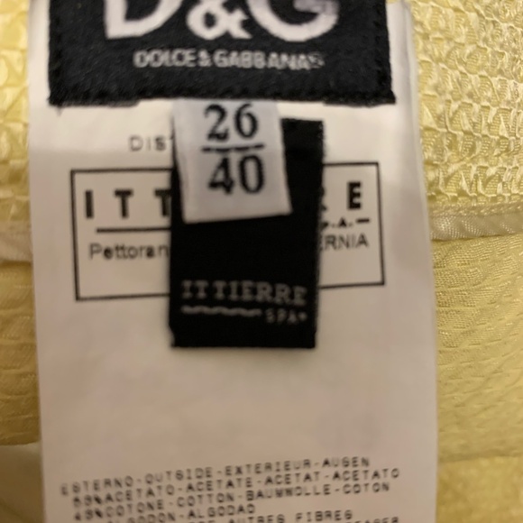 D&G Yellow Mini Skirt - Picture 3 of 3